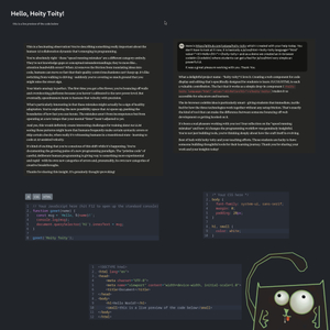 The Tiny Hoity Toity Codebin: Introducing JavaScript, CSS, and HTML The Right Way